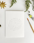 Wreaths paintable watercolor notecard set