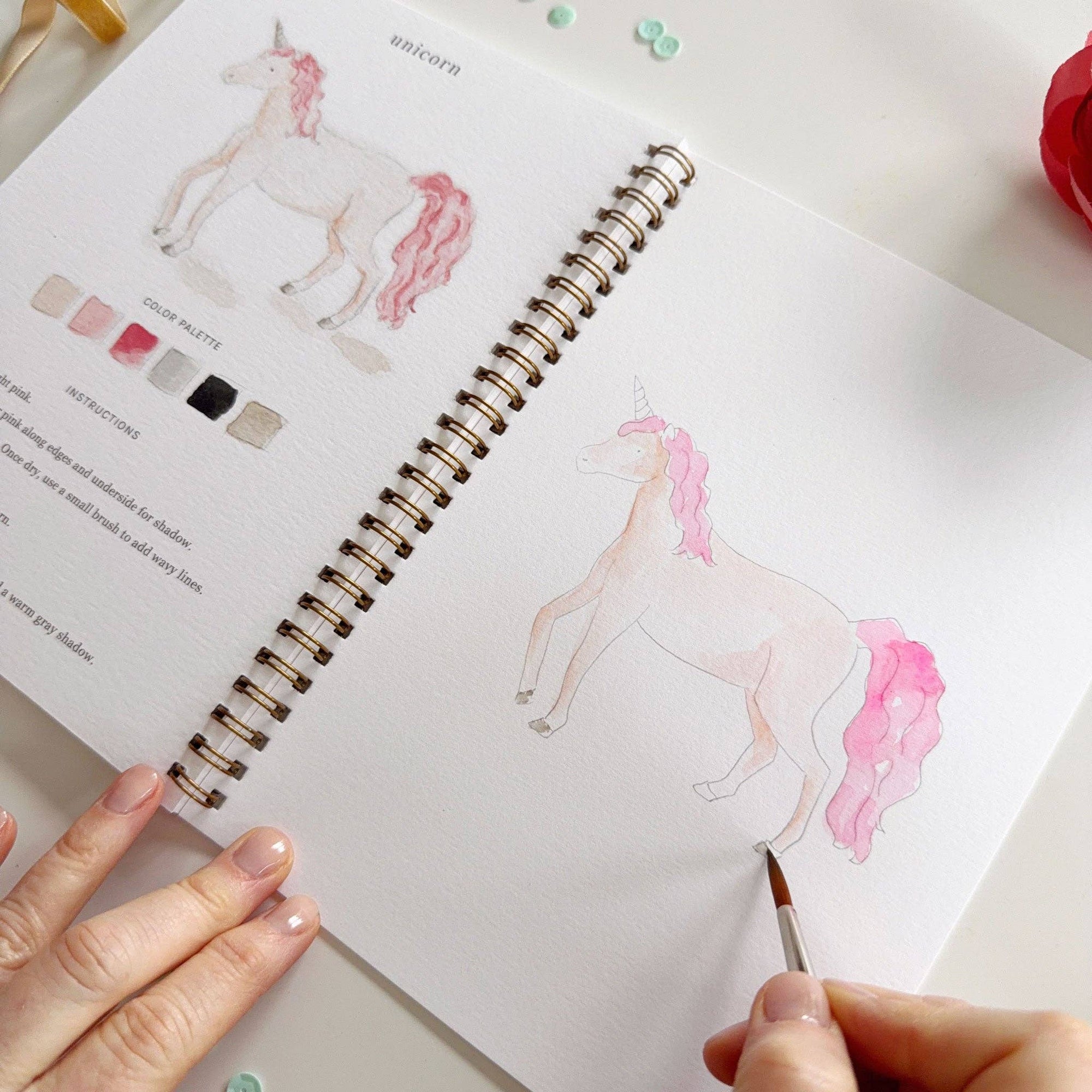 Emily Lex Fairytale watercolor workbook