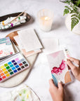 Midwinter Forest watercolor painting kit