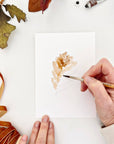 Fall leaves paintable notecards
