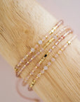 Rose Quartz Healing Gemstone Stacking Bracelet