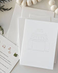 Warm + cozy paintable notecard