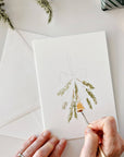 Classic christmas paintable notecard