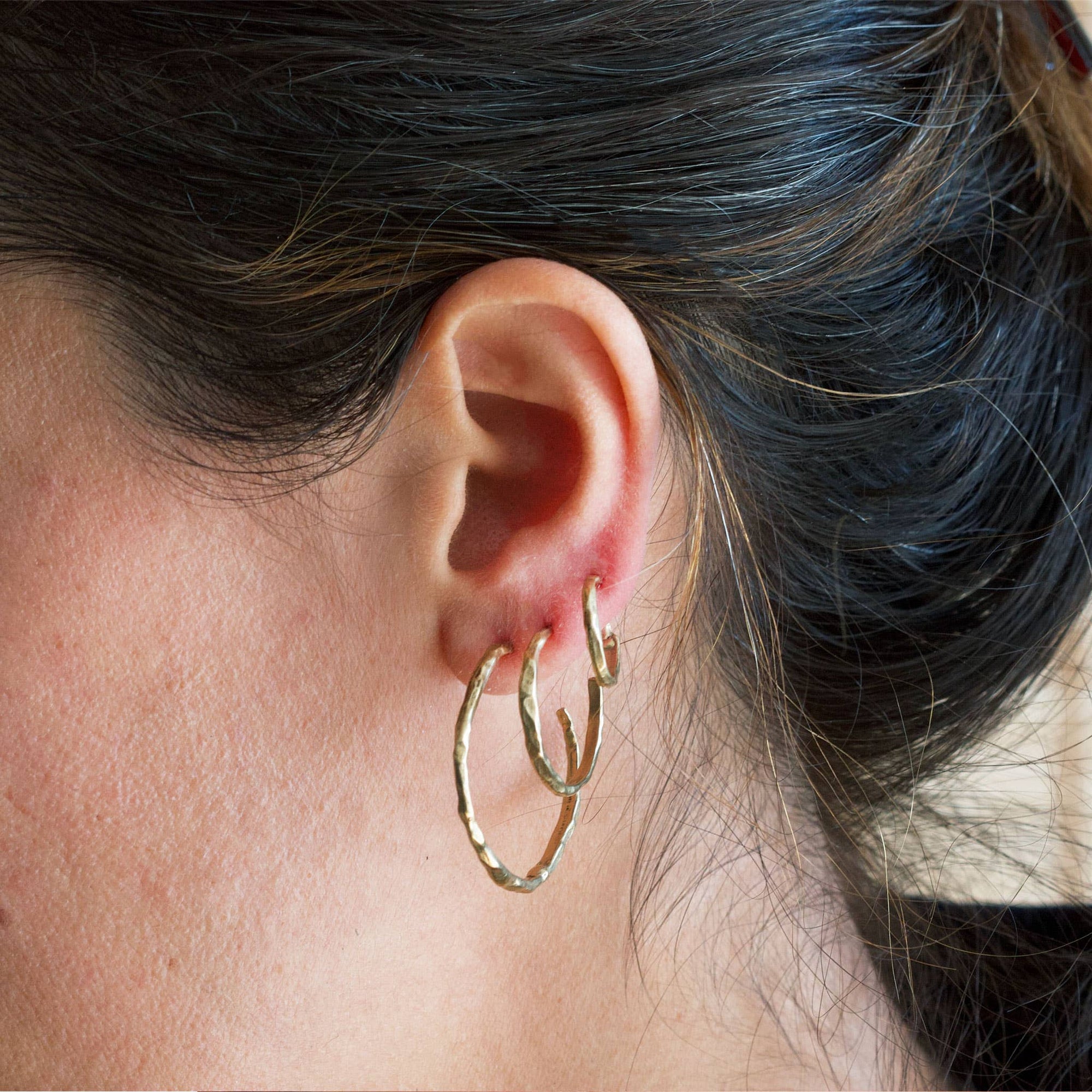 Medium Weathered Stone Hoops