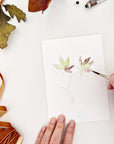 Fall leaves paintable notecards