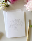 Bouquets Paintable Notecards