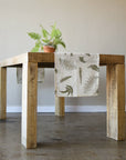 June & December Organic Table Runner Fronds and Ferns