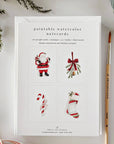 Classic christmas paintable notecard