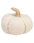 Pumpkin-Small Cream Fuzzy Fall Fabric