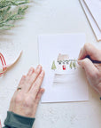 Christmas cheer paintable watercolor notecard set