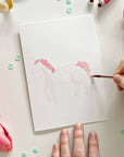 Fairytale paintable watercolor notecard set