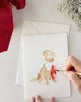 Festive friends paintable notecard