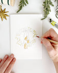 Wreaths paintable watercolor notecard set