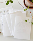 Potted Plants Paintable Notecards