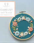 Hand Embroidery Kit - Camelot in Sea Glass