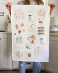 Autumn tea towel