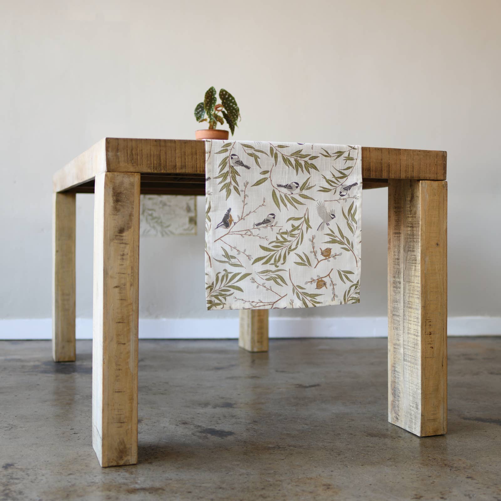 June &amp; December Organic Table Runner Willow Thicket