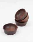2" Walnut Wood Small Condiment Cup
