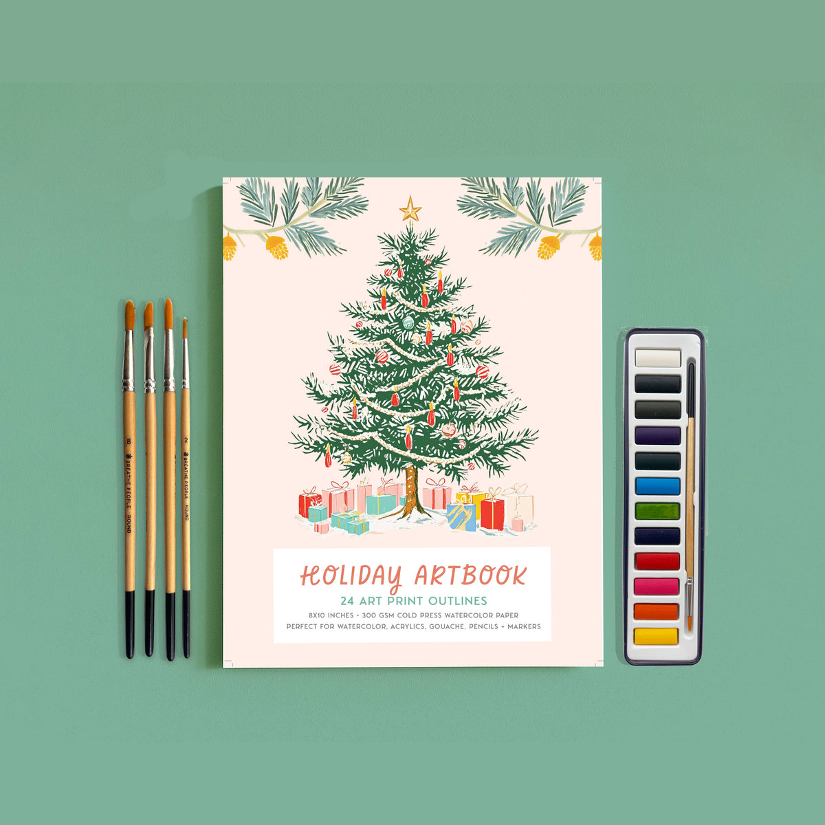 Christmas Coloring Book Gift Set- Ready to Gift Activity
