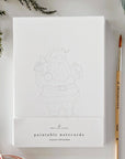 Classic christmas paintable notecard
