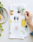 Gardening tea towel