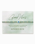 Evil Eye Beaded Bracelet, Sage Green