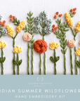Beginner Embroidery Kit - Wildflowers Indian Summer