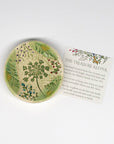 Pottery Dish Bowl - Pressed Flowers