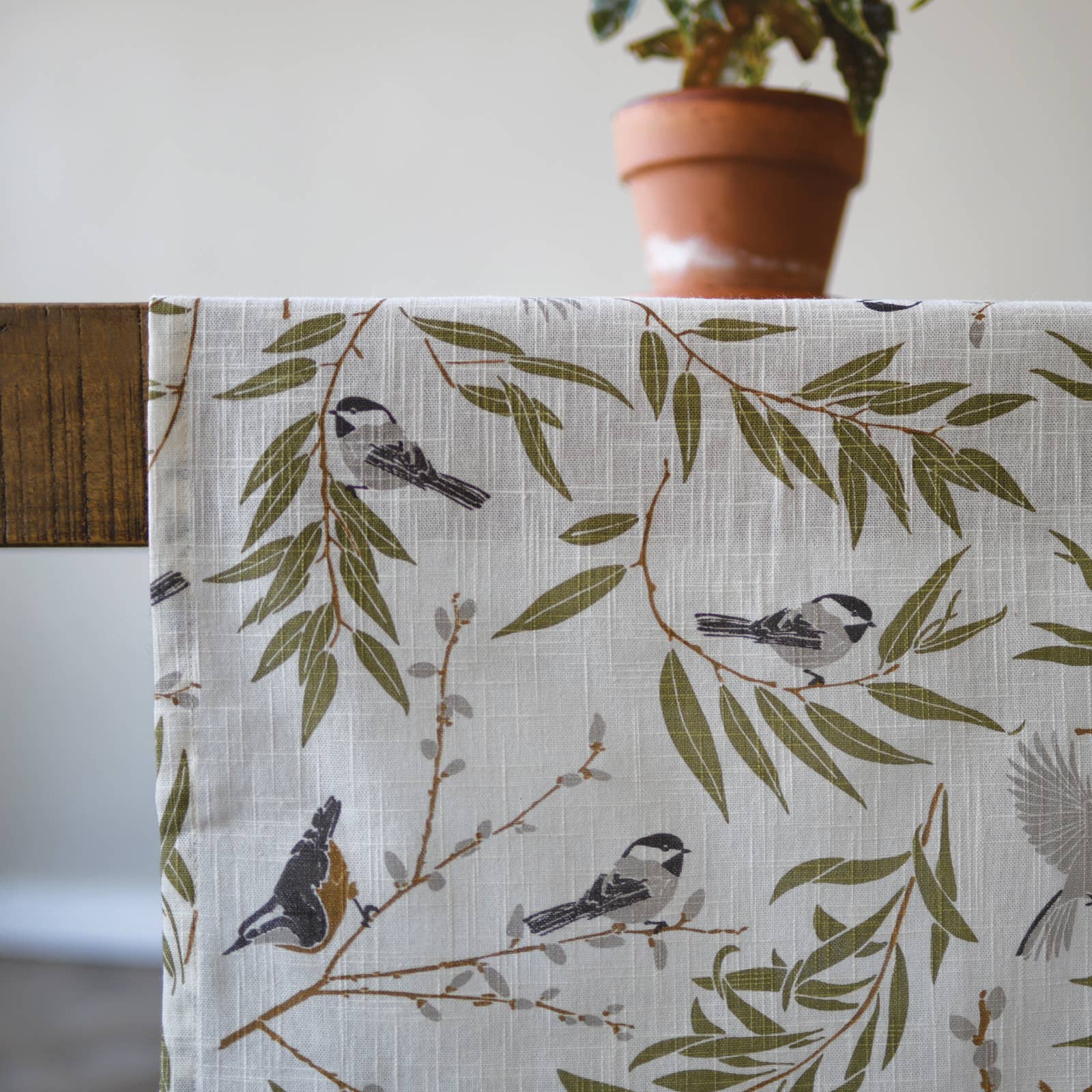 June &amp; December Organic Table Runner Willow Thicket