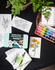 Midwinter Forest watercolor painting kit