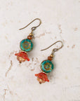 Farmers Market Czech Glass Statement Earrings