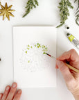 Wreaths paintable watercolor notecard set
