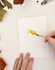 Fall leaves paintable notecards