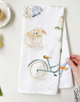 Springtime tea towel
