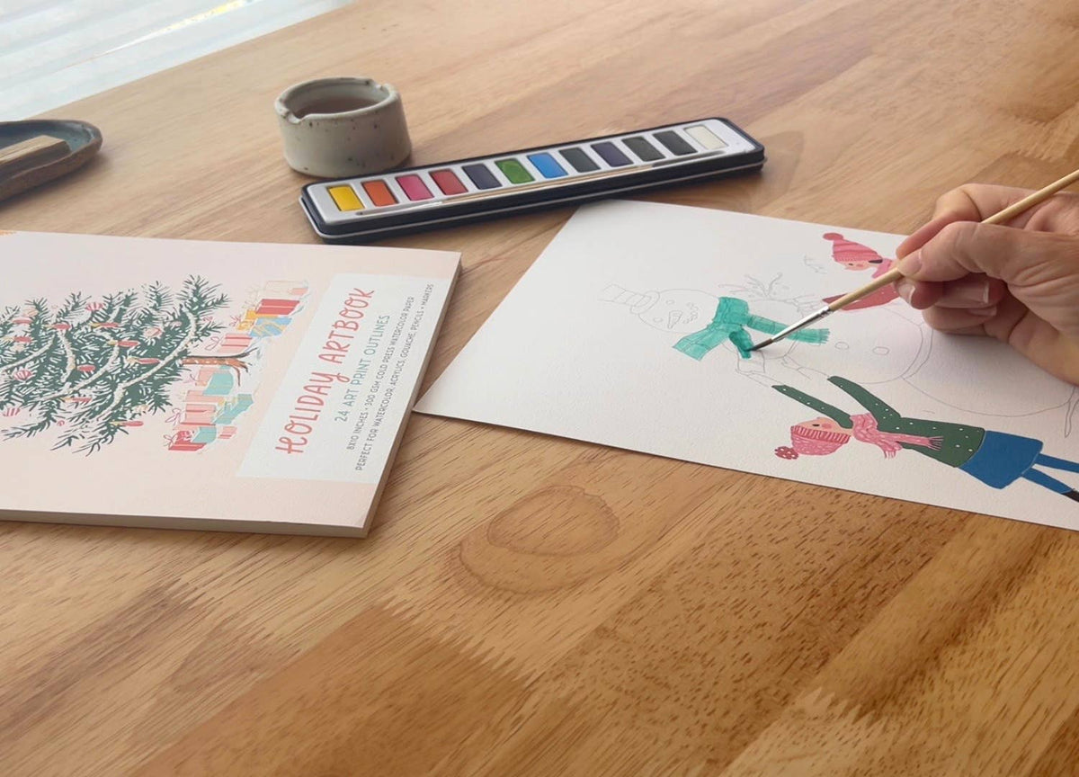 Christmas Coloring Book Gift Set- Ready to Gift Activity