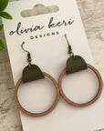 Wood Hoops - Olive