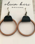 Wood Hoops - Black