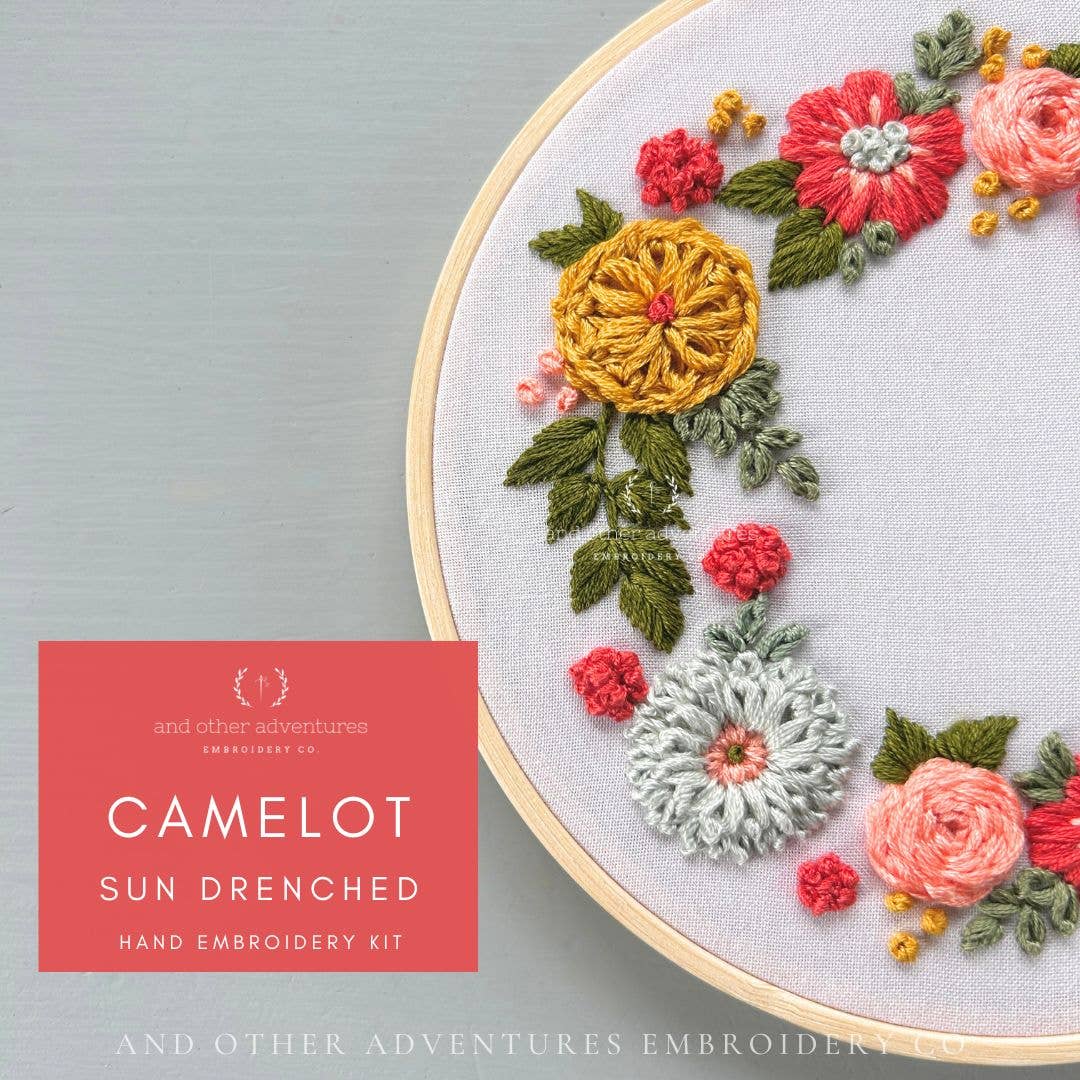 Hand Embroidery Kit - Camelot in Sun Drenched