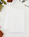 Fall leaves paintable notecards
