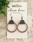 Wood Hoops - Olive