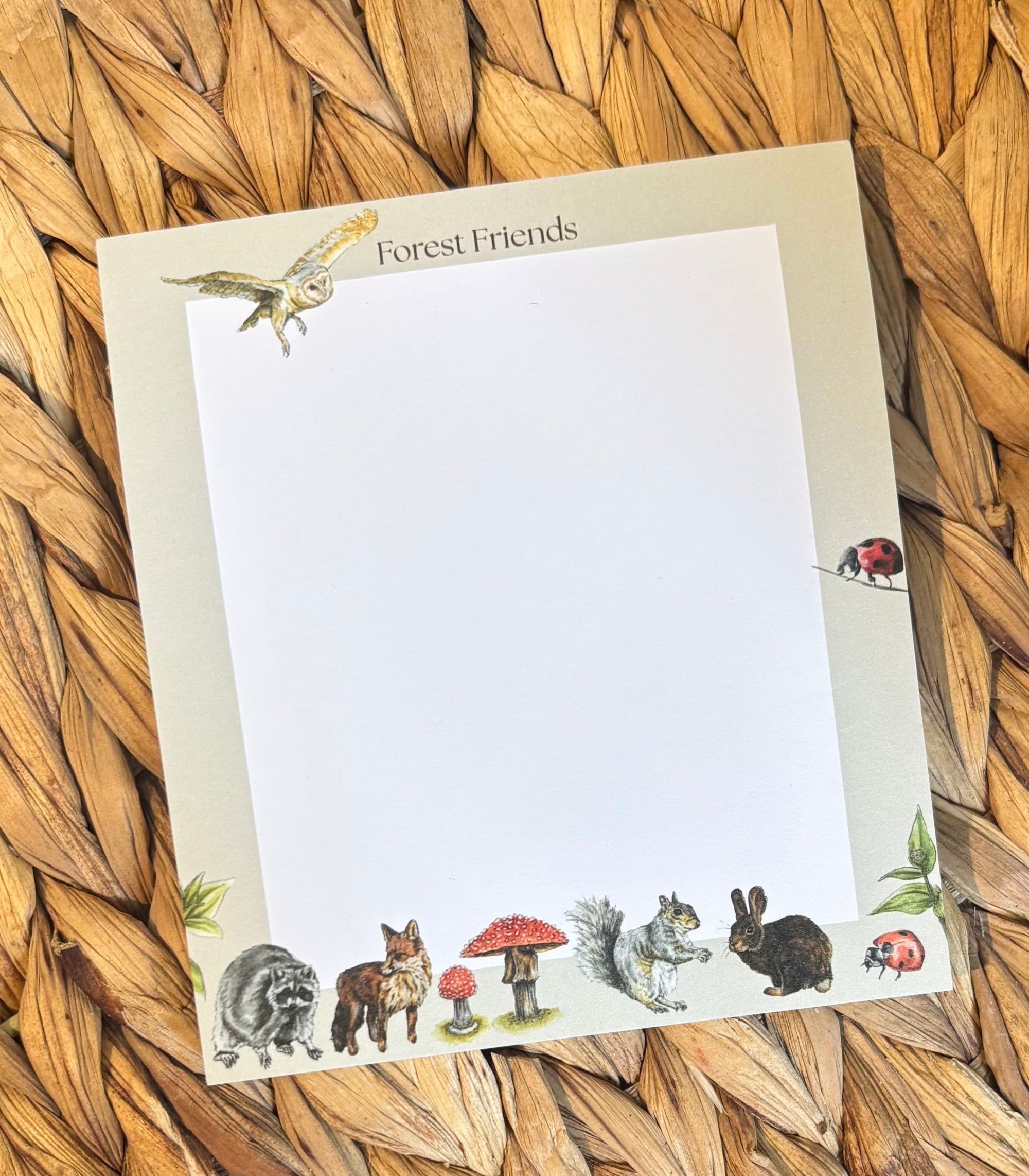 Forest Friends Notepad