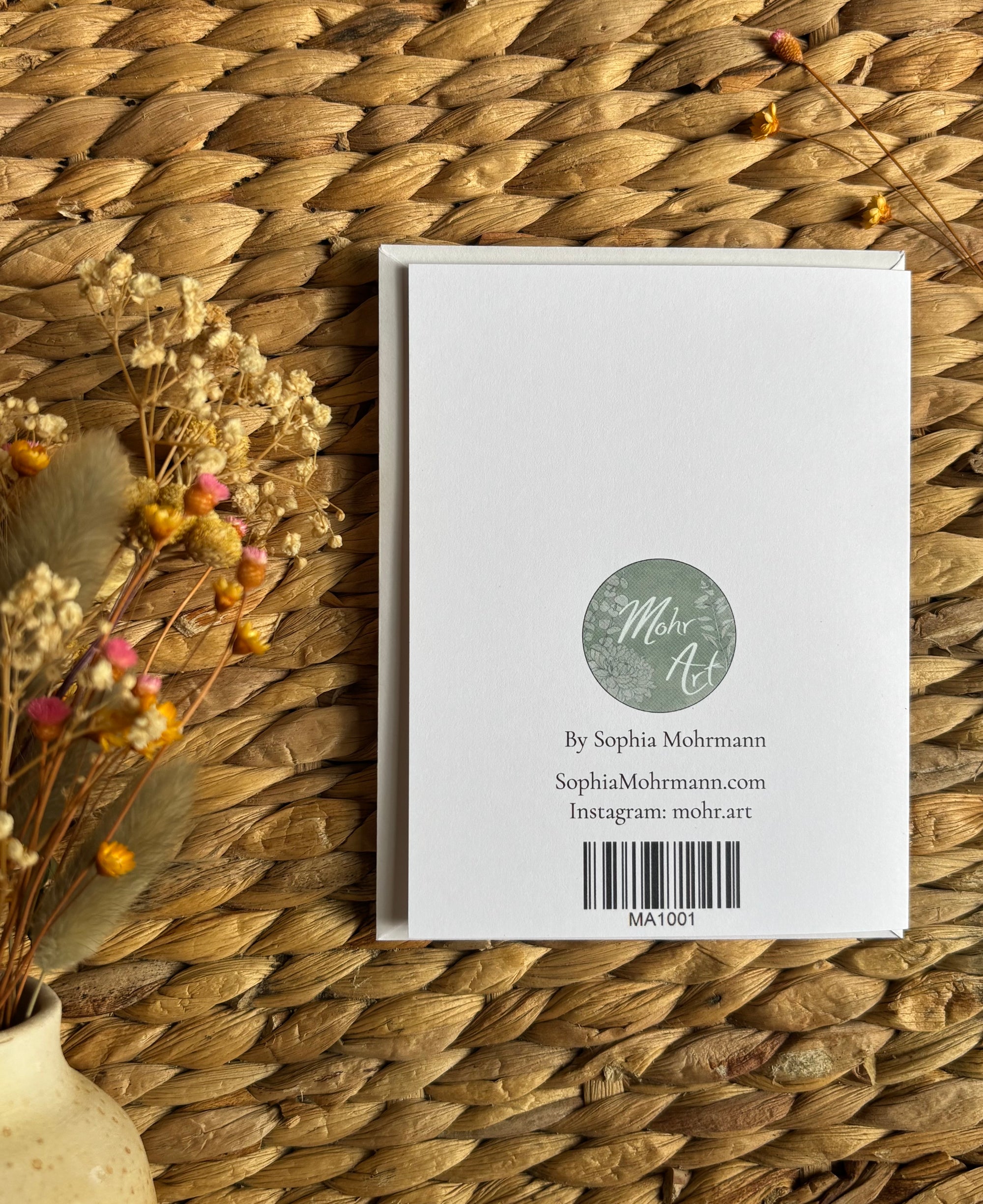 Handpainted Notecard-autumn