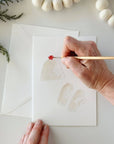 Warm + cozy paintable notecard