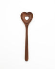 9.5" Walnut Heart Slotted Spoon