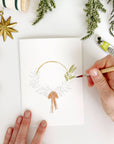 Wreaths paintable watercolor notecard set