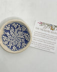 Pottery Dish Bowl - Queen Anne Snowflake