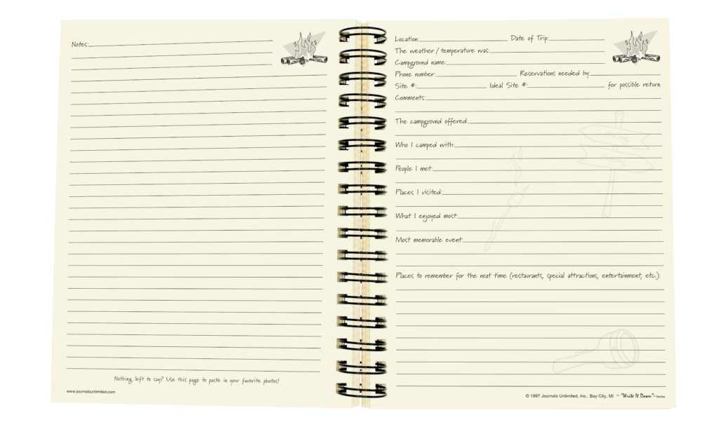 Camping Journal - Glamping (Kraft)
