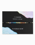 Chakra Rainbow Healing Gemstone Stacking Bracelet, Black