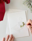 Festive friends paintable notecard