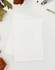 Fall leaves paintable notecards